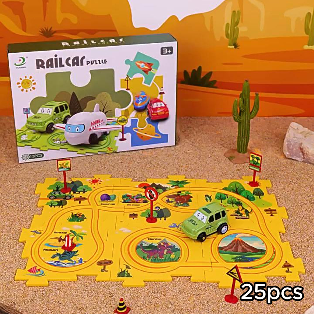Adventure Tracks: Puzzle & Car Play Set