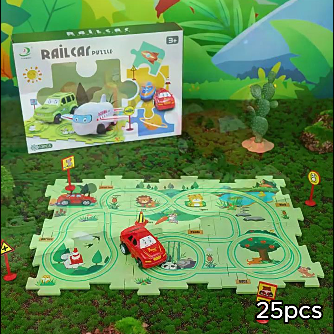Adventure Tracks: Puzzle & Car Play Set