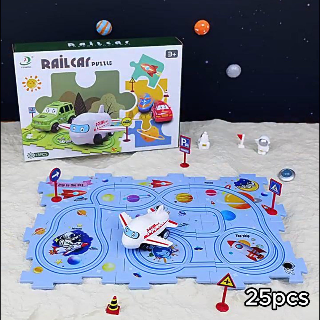 Adventure Tracks: Puzzle & Car Play Set