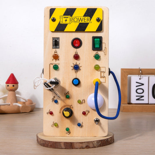 Led montessori busy board