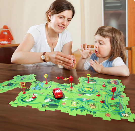 Adventure Tracks: Puzzle & Car Play Set